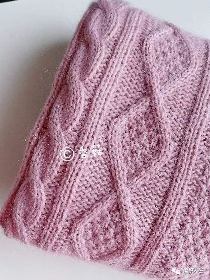 悦樱温柔复古风麻花棒针套头毛衣有编织图解