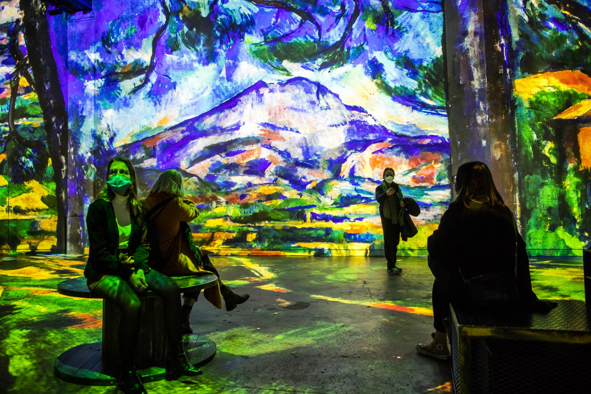 巴黎举办塞尚作品灯光艺术展|艺术展_新浪新闻