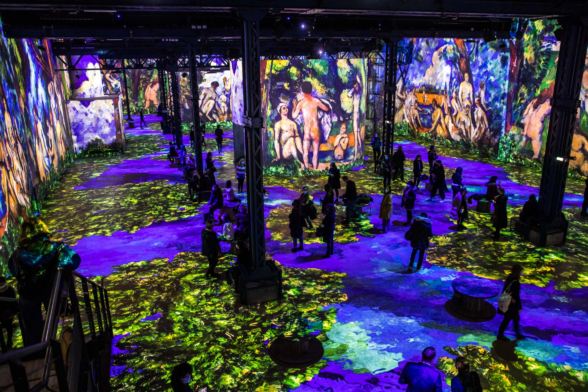 巴黎举办塞尚作品灯光艺术展|艺术展_新浪新闻