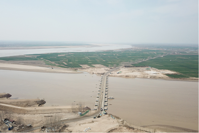 黄河干流在开封市境内总长约88公里,九曲黄河最后一道弯就在开封兰考