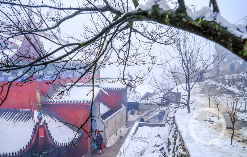 华蓥山高山雪景惹人醉