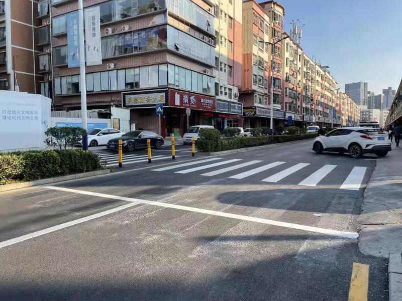 公明街道┃公明社区民情诊所助力矫正奇葩斑马线