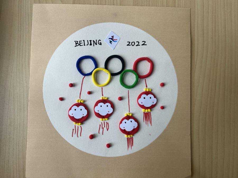 萌娃庆冬奥孩子眼中冬奥会什么样来看甸柳中心幼儿园创意作品