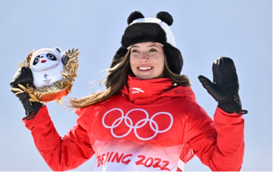 中国第8金！谷爱凌自由式滑雪U型池夺冠休闲区蓝鸢梦想 - Www.slyday.coM