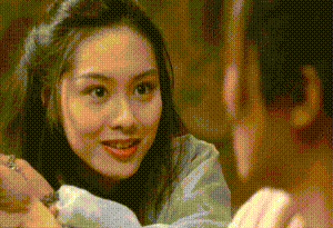 片中wink这一幕,很难说是紫霞仙子对至尊宝,还是朱茵对周星驰?