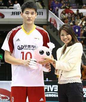 也是前中国男排帅哥,但因为伤病影响,陈平在国家队效力时间不长.