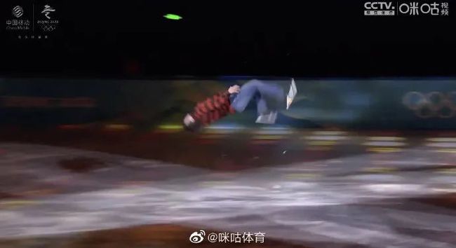 花滑表演滑太美了！冰墩墩登台亮相！休闲区蓝鸢梦想 - Www.slyday.coM