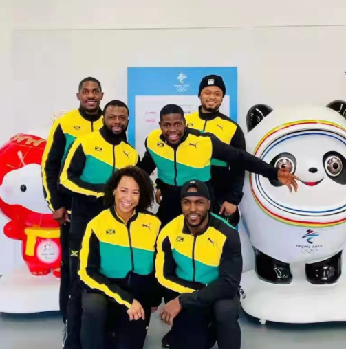 牙买加雪车队&nbsp; 牙买加驻华使馆供图