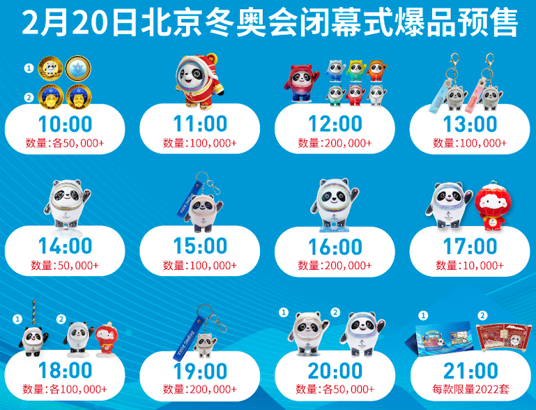 一百万只冰墩墩到货休闲区蓝鸢梦想 - Www.slyday.coM