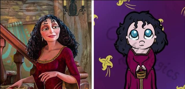 迪士尼反派们的童年在坑害每位公主前她们也有一颗公主心