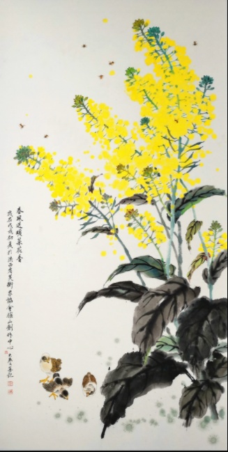 汉中春天的符号丨画家李大庆笔下的"油菜花海"更走心!__财经头条