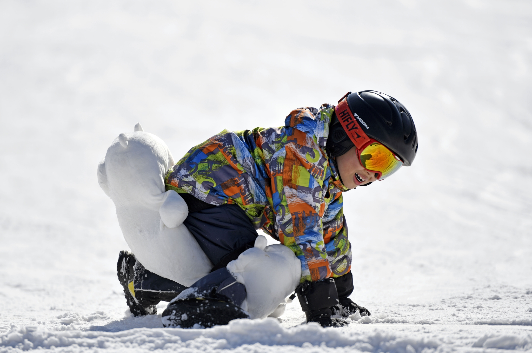 燕山脚下萌娃滑雪图鉴
