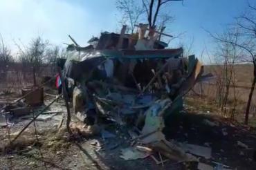 俄罗斯边防哨所坍塌（视频截图）
