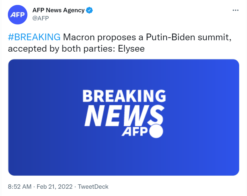 法新社报道截图