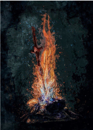 《黑暗之魂》中的篝火.