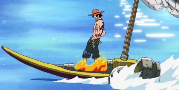 海贼王六种奇特方式渡海的人艾斯的方法帅气路飞过于奇葩