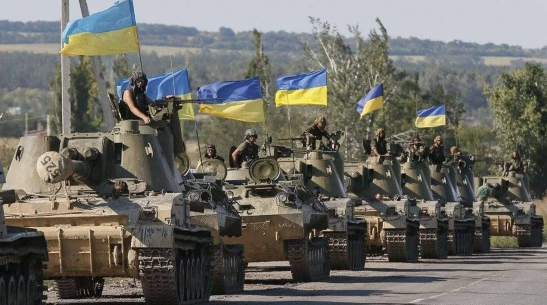 乌克兰军队装备的自行火炮。