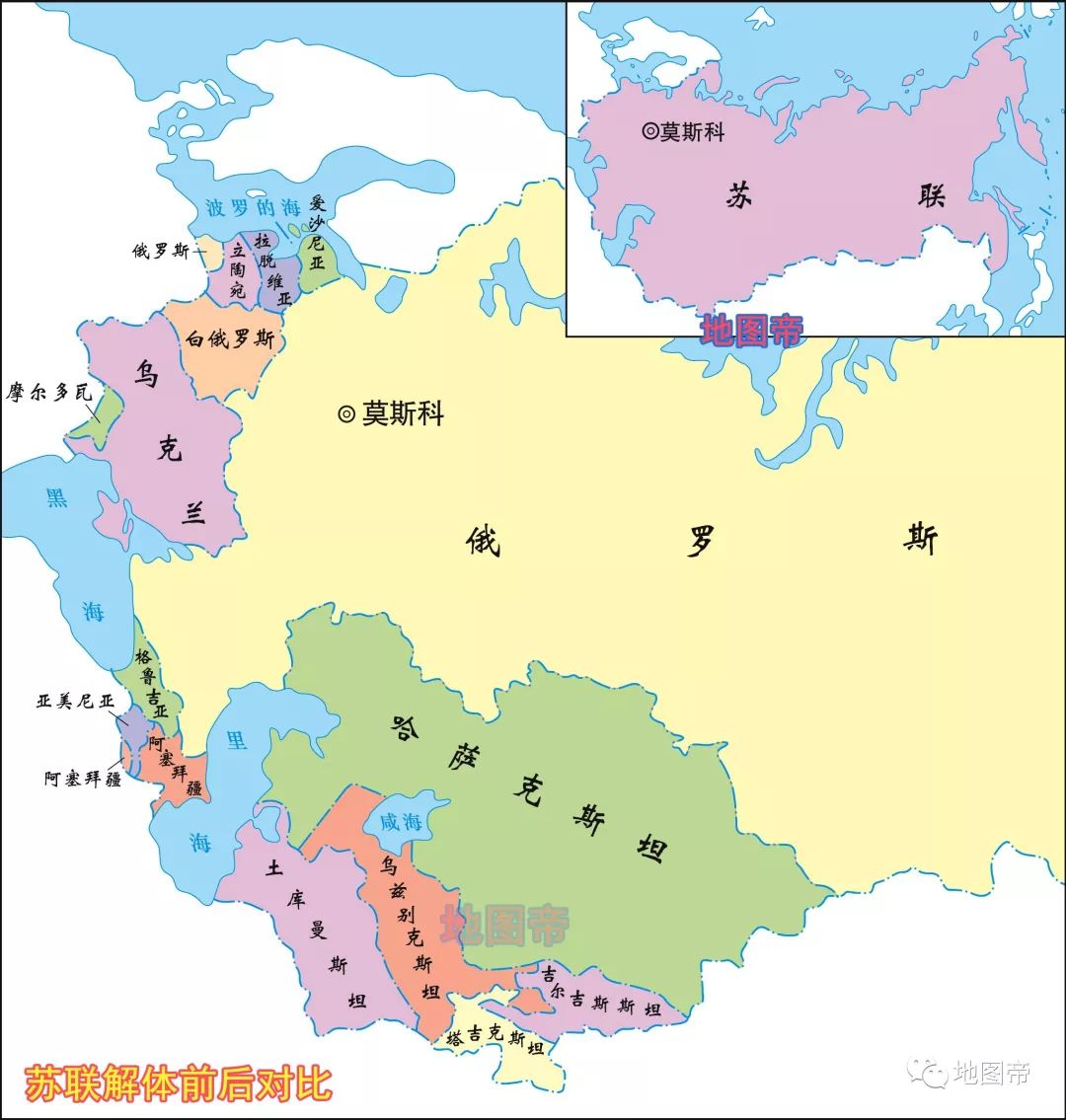 图-乌克兰与俄罗斯的位置抛开乌克兰的黑土地和各种资源,仅从军事意义