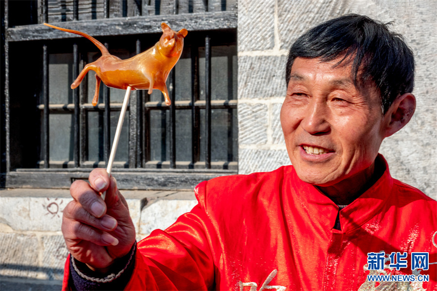 民间艺术吹糖人