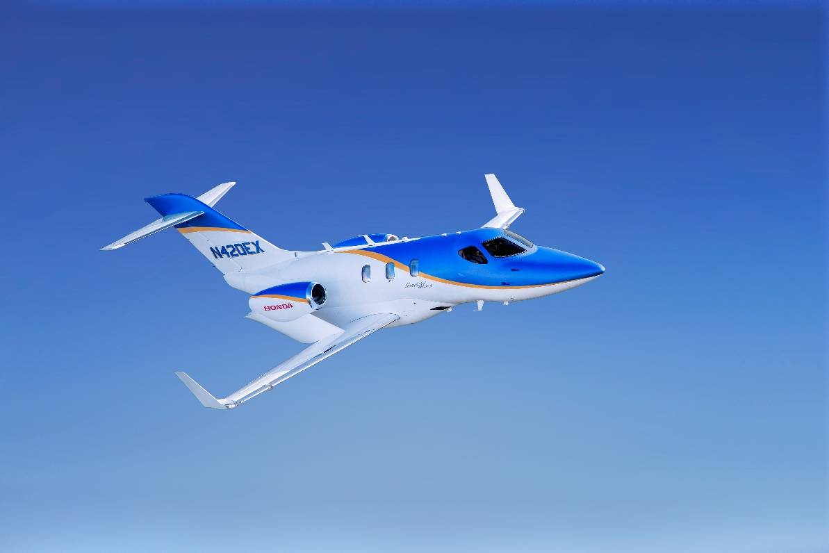 hondajet交付量连续五年蝉联同级别全球首位