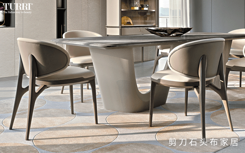 turri豪华餐桌椅打造现代奢华风格餐厅空间