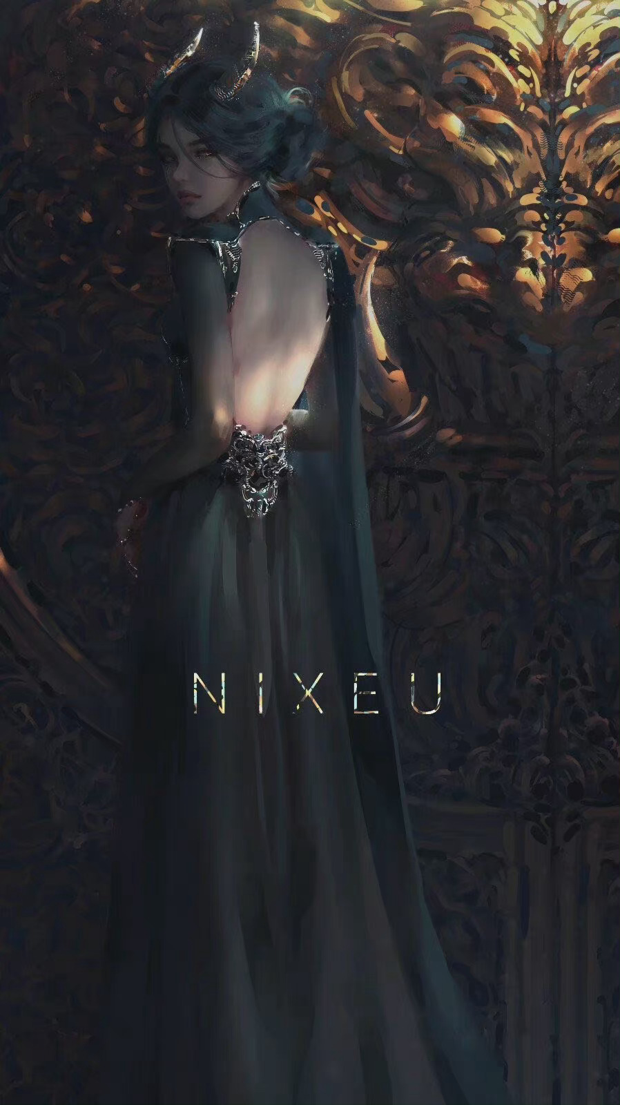 a站插画师nixeu笔下的小姐姐爱了爱了