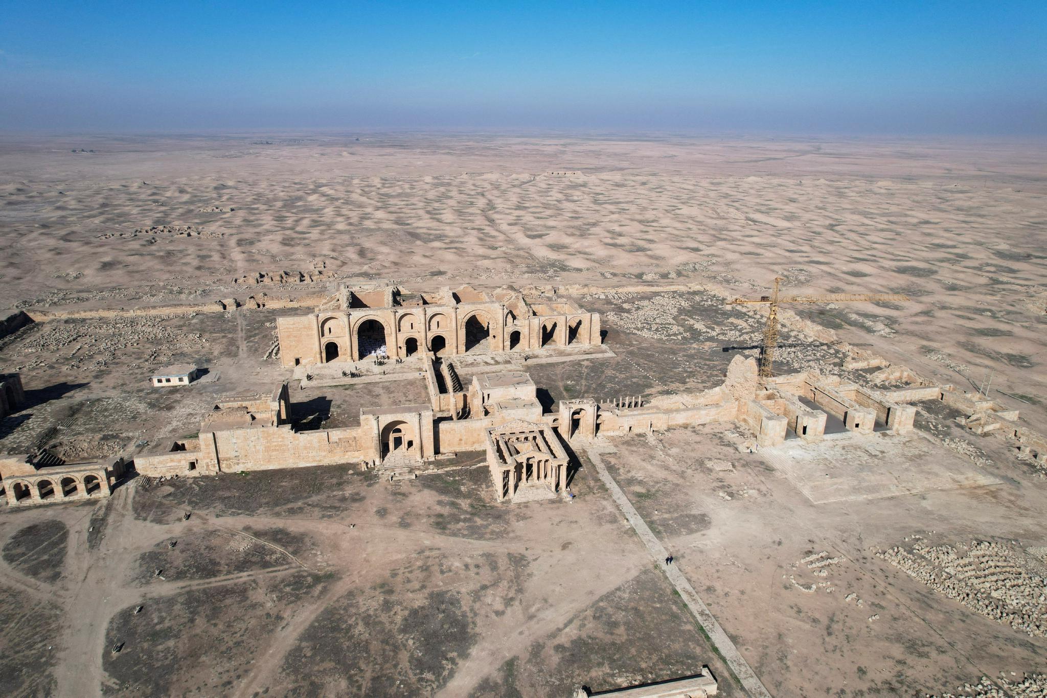 伊拉克:修复的古城|伊拉克|无人机|新华社_新浪新闻