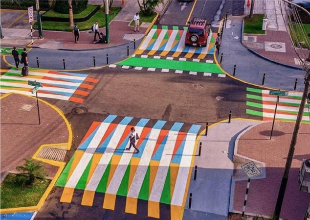 图1 交通稳静化设计的景观色彩干预(悉尼)&nbsp; 本文图表均由作者