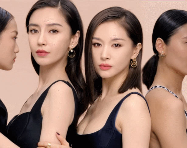 angelababy杨颖 王子文 刘雨昕 林一 同品牌宣传图,来看看如何01|刘