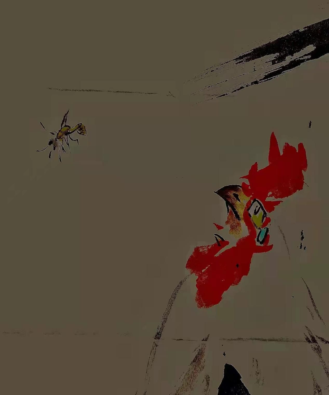 访淮南著名画家韩兵笔下鸿烈鸡|笔墨|张世玉|书画_新浪新闻
