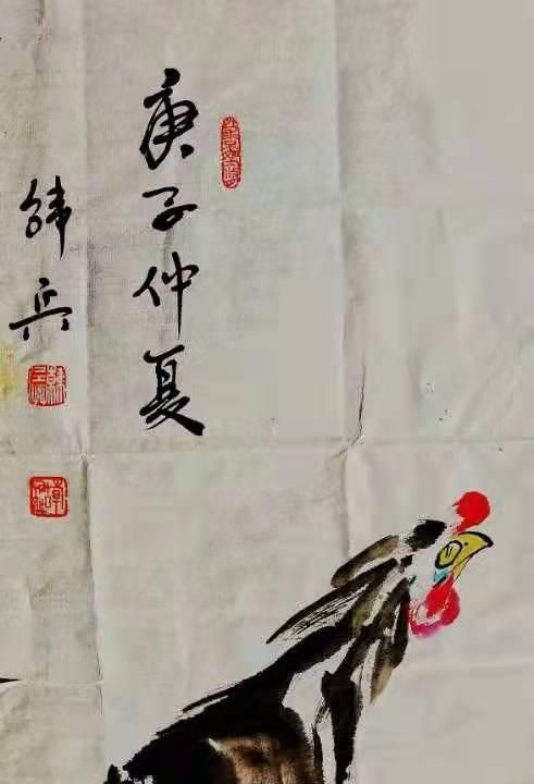 访淮南著名画家韩兵笔下鸿烈鸡|笔墨|张世玉|书画_新浪新闻