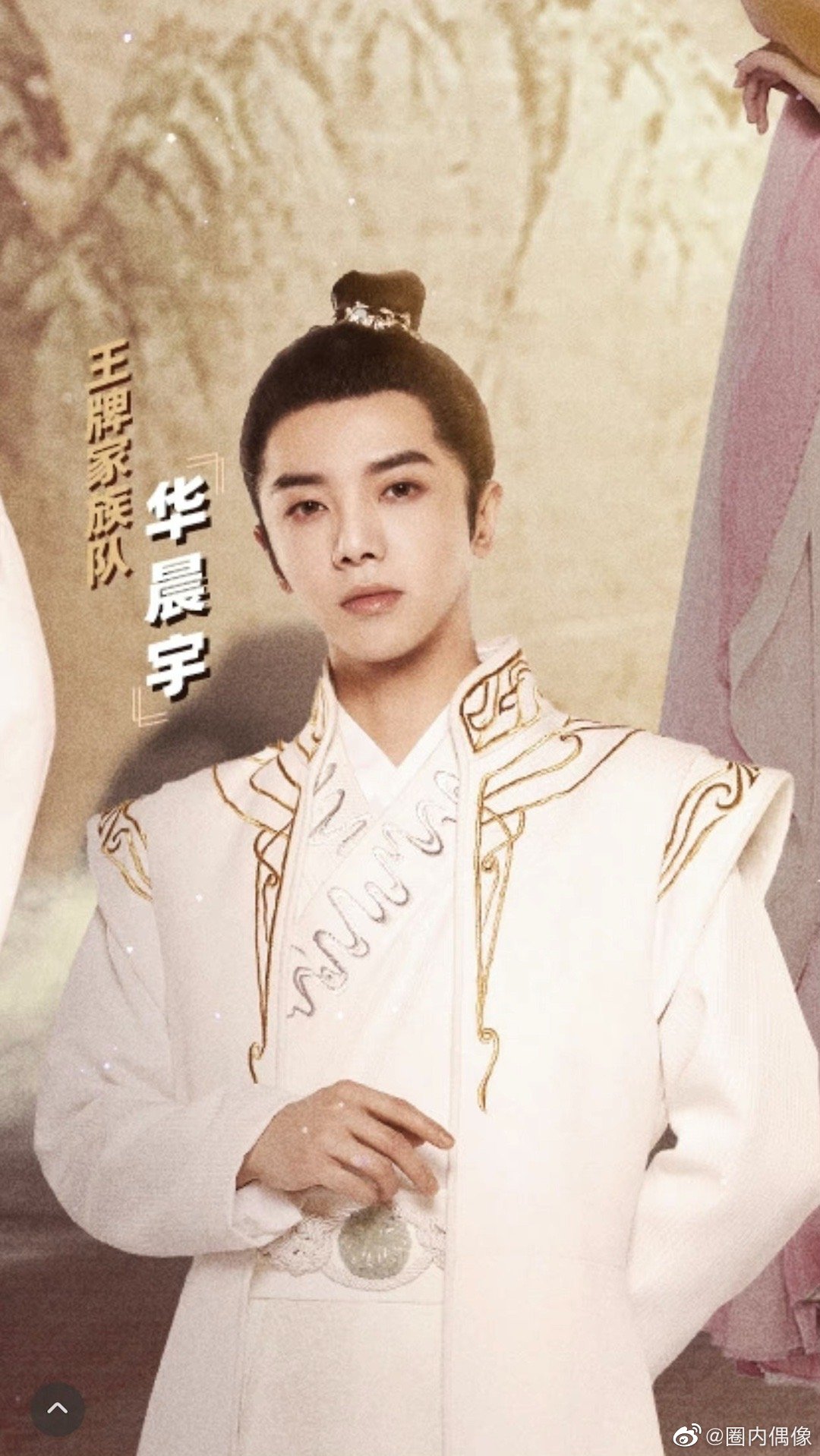 华晨宇王牌对王牌古装造型海报温文尔雅的花公子