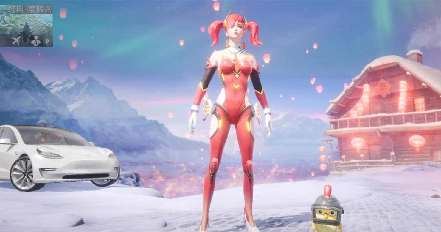 吃鸡玩家120抽到明日香进特训岛做测试发现高配版