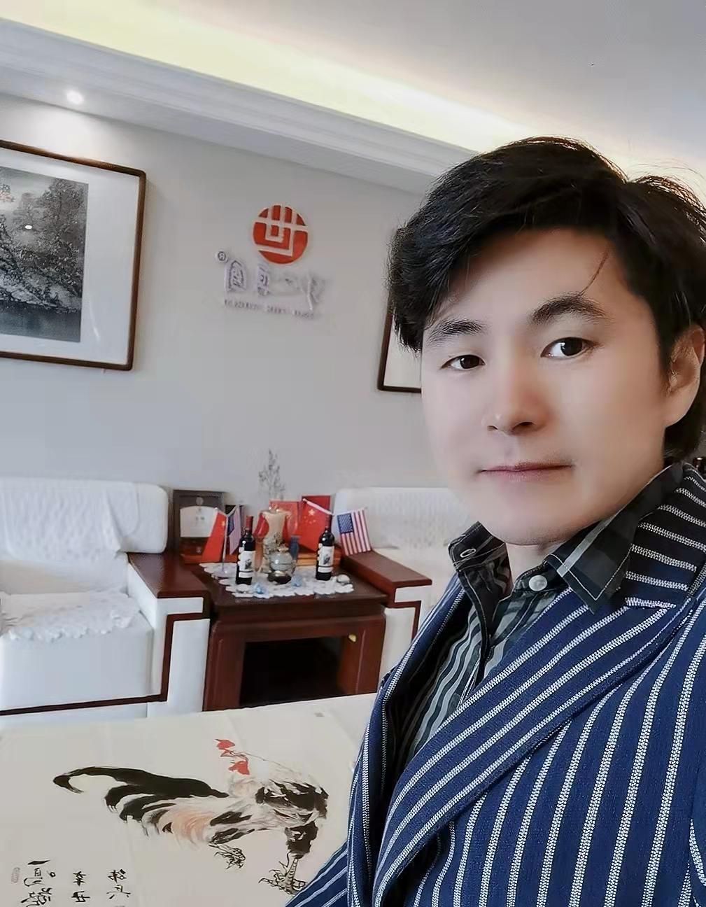 访淮南著名画家韩兵笔下鸿烈鸡|笔墨|张世玉|书画_新浪新闻