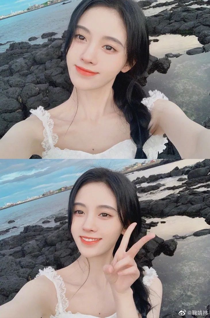 鞠婧祎20版妆容算是把白开水妆玩透了