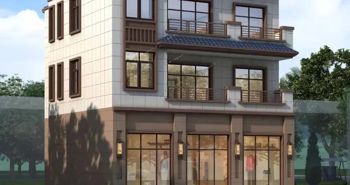 农村商铺怎么设计?2款时尚的农村别墅,一楼做商铺二三楼自住