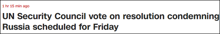 美国提出决议要求安理会谴责俄罗斯，外媒：俄方有一票否决权休闲区蓝鸢梦想 - Www.slyday.coM