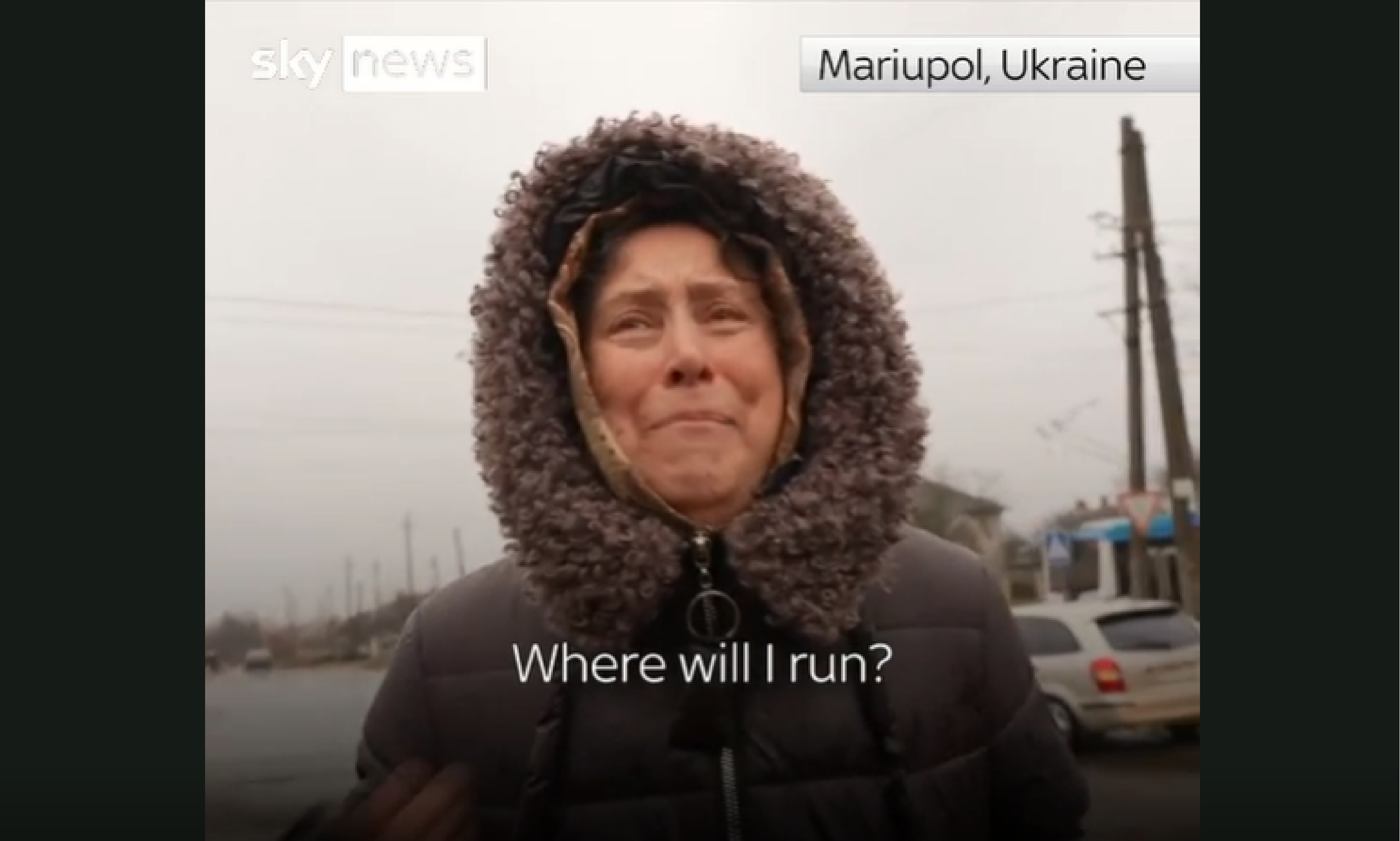 乌克兰平民受战火波及 有人当街哭诉：我们能去哪里