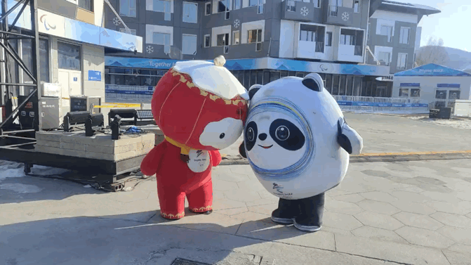 冰墩墩和雪容融可太可爱了……|可爱|上班|走路姿势_新浪新闻