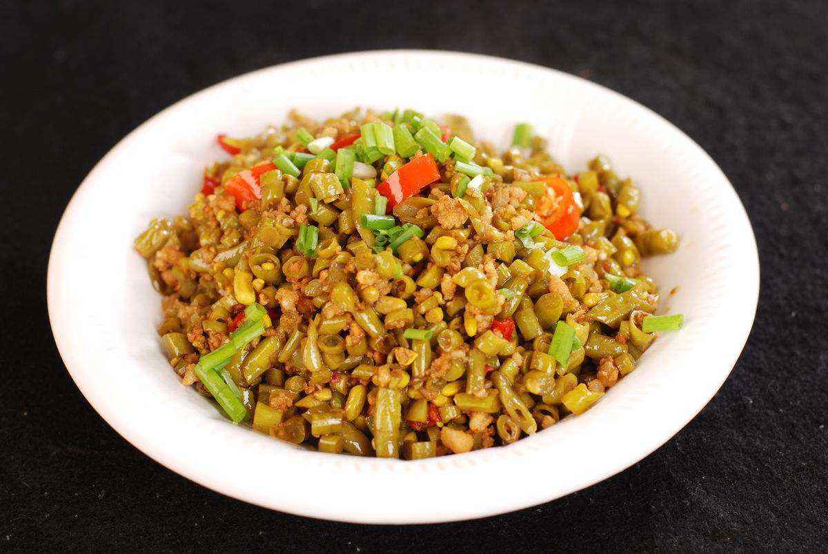 酸豆角炒肉末的做法|酸豆角|肉末|肉糜_新浪新闻