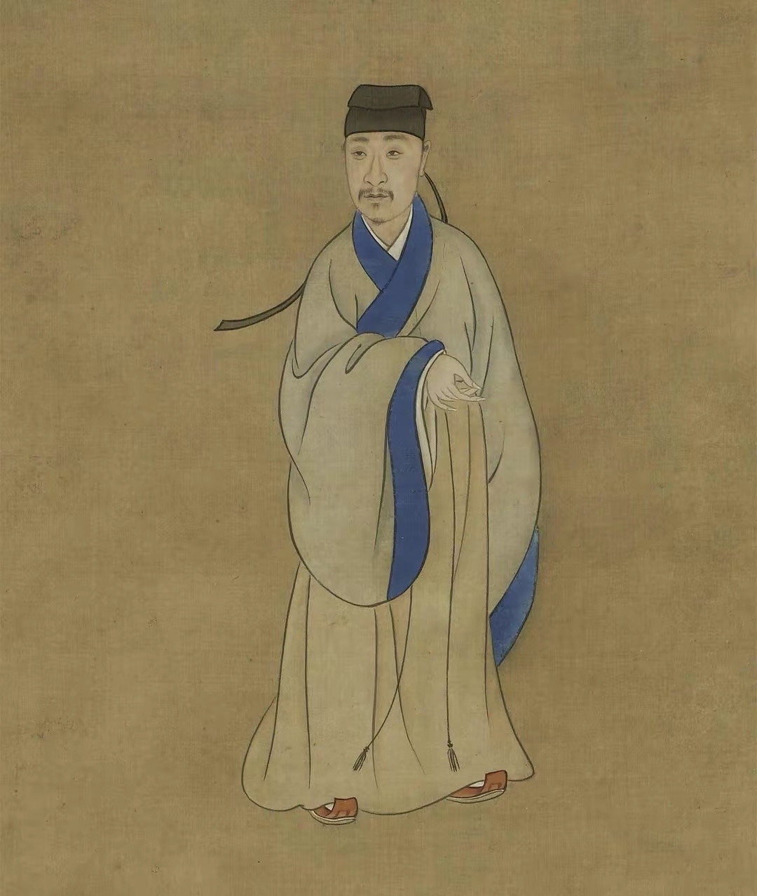 曾鲸李肇亨肖像图轴上博藏