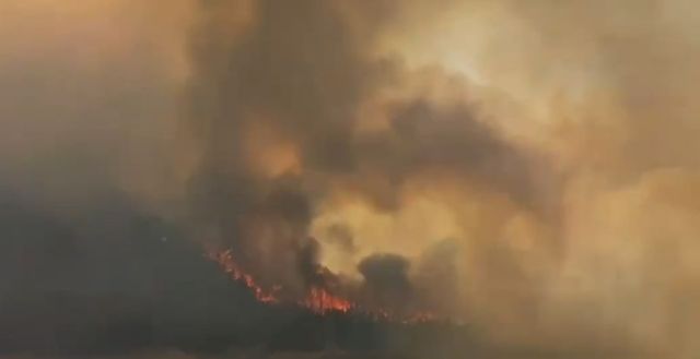 突发！山东青岛一景区附近发生山火，火势蔓延迅速，现场已成火海休闲区蓝鸢梦想 - Www.slyday.coM