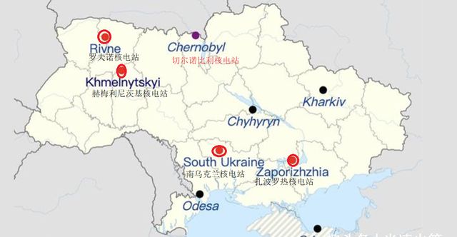 乌克兰核电站地图图片