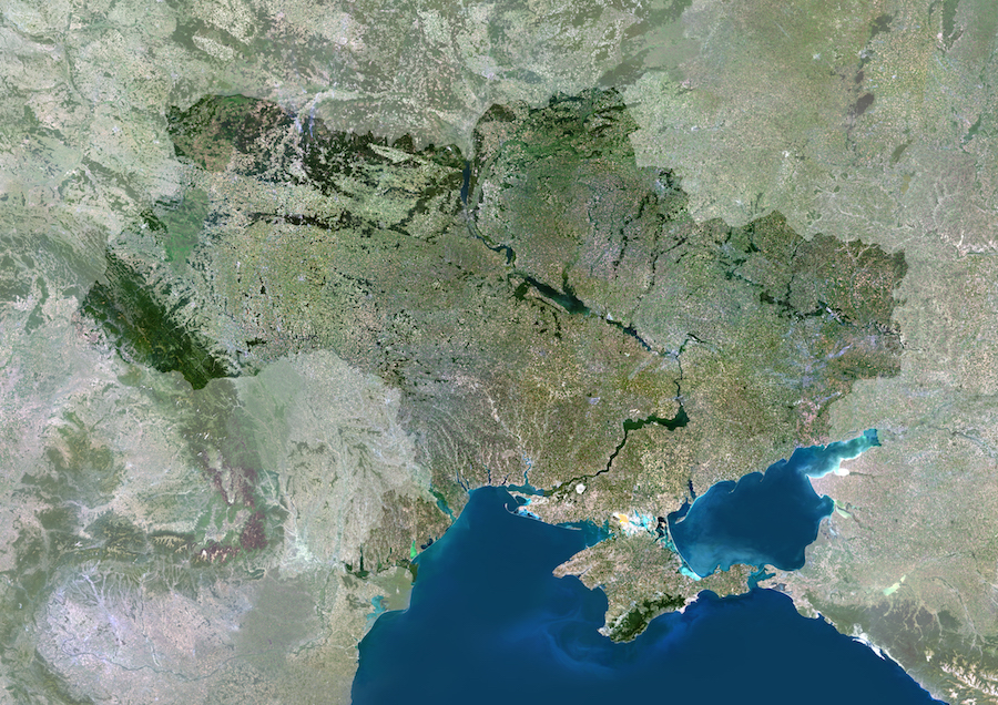 乌克兰总统府卫星地图图片