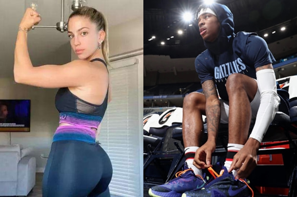 莫兰特又封神极品女友陪伴nba罕见黑白配身材不输卡戴珊