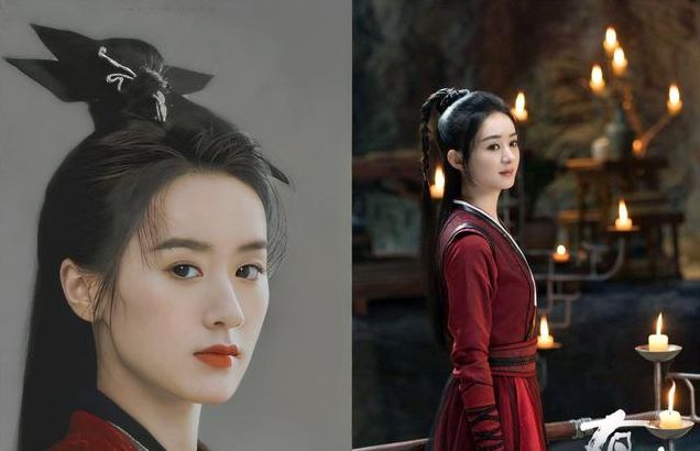 袁冰妍和赵丽颖长得很像剧照的相似度真的太高了