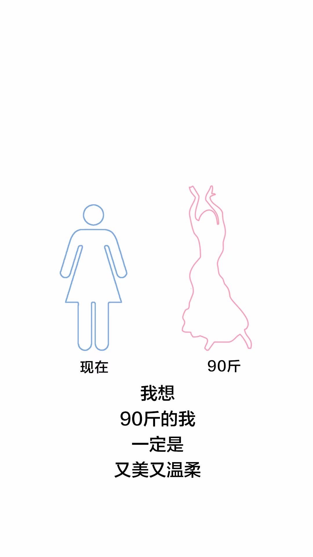 一定要见一见90斤的自己