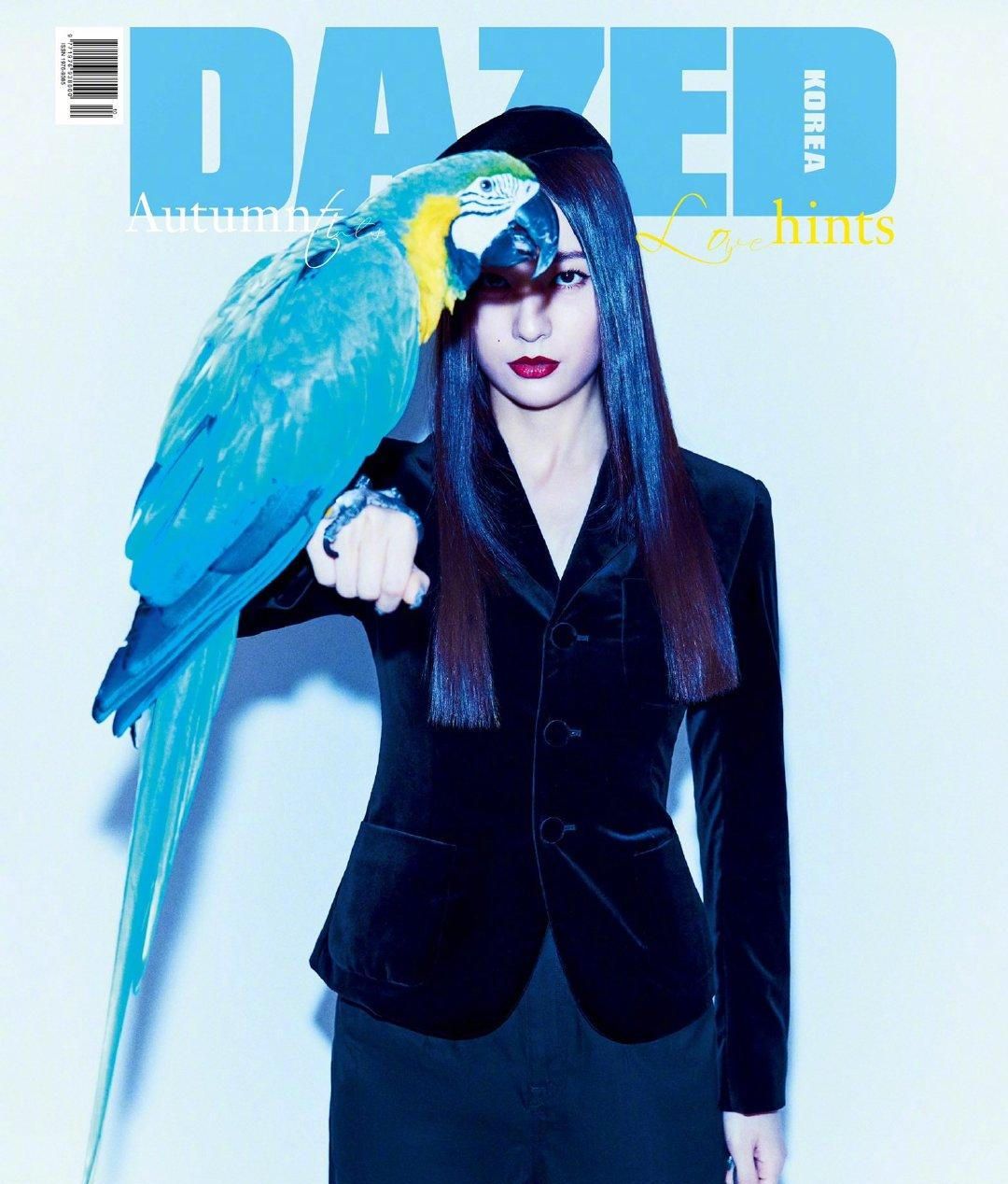 郑秀晶登《dazed》10月刊封面,烟熏妆,雀斑妆吸睛|郑秀晶|画报|dazed