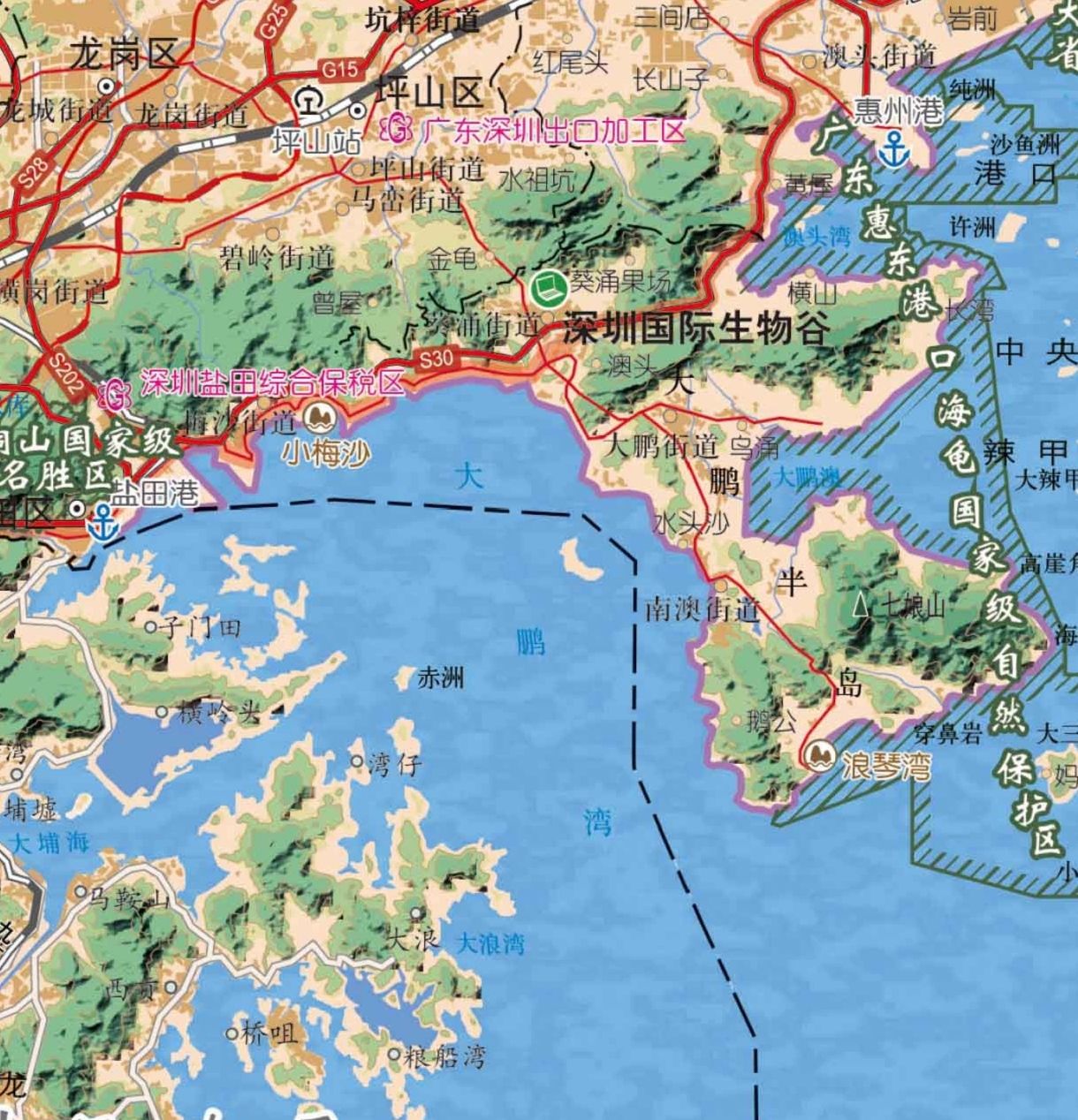 深圳葵涌街道有排牙山,有"小北京"之称的沙鱼涌,有国际生物谷|生物谷
