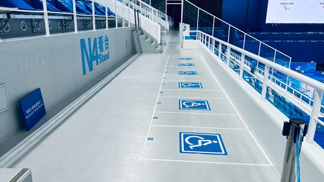 从水到冰 有爱无碍"冰立方"无障碍设施亮点多多